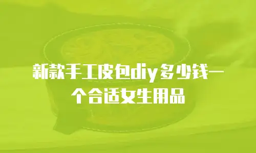 新款手工皮包diy多少钱一个合适女生用品