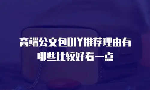 高端公文包DIY推荐理由有哪些比较好看一点