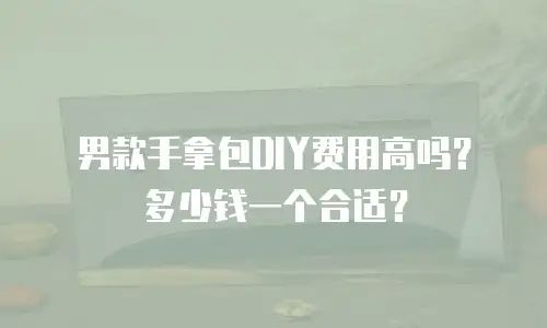 男款手拿包DIY费用高吗？多少钱一个合适？