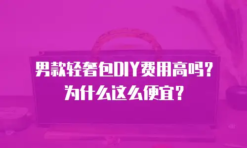 男款轻奢包DIY费用高吗？为什么这么便宜？