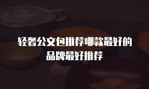 轻奢公文包推荐哪款最好的品牌最好推荐