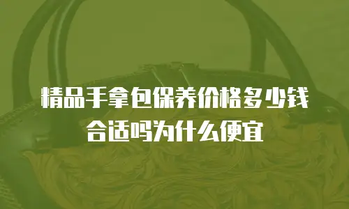 精品手拿包保养价格多少钱合适吗为什么便宜