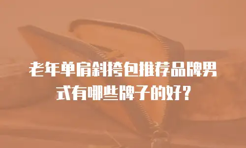 老年单肩斜挎包推荐品牌男式有哪些牌子的好？