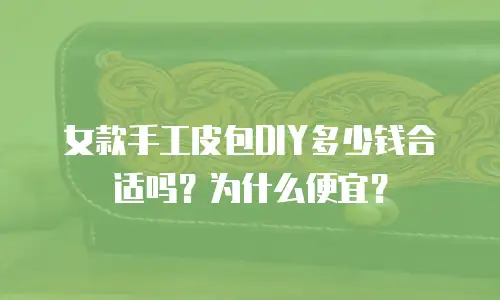女款手工皮包DIY多少钱合适吗？为什么便宜？