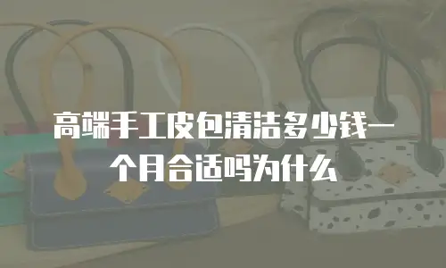 高端手工皮包清洁多少钱一个月合适吗为什么