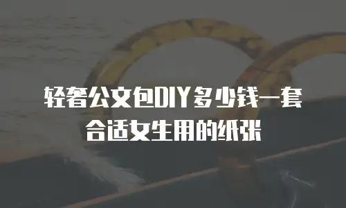 轻奢公文包DIY多少钱一套合适女生用的纸张