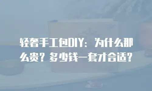 轻奢手工包DIY：为什么那么贵？多少钱一套才合适？