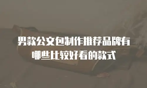 男款公文包制作推荐品牌有哪些比较好看的款式