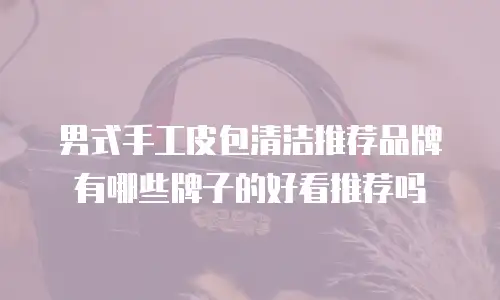 男式手工皮包清洁推荐品牌有哪些牌子的好看推荐吗