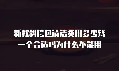 新款斜挎包清洁费用多少钱一个合适吗为什么不能用