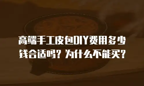 高端手工皮包DIY费用多少钱合适吗？为什么不能买？