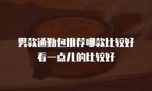 男款通勤包推荐哪款比较好看一点儿的比较好