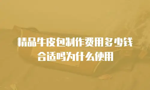 精品牛皮包制作费用多少钱合适吗为什么使用