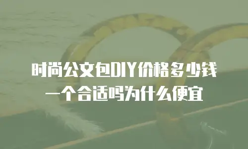 时尚公文包DIY价格多少钱一个合适吗为什么便宜