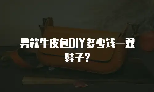 男款牛皮包DIY多少钱一双鞋子？