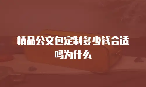 精品公文包定制多少钱合适吗为什么