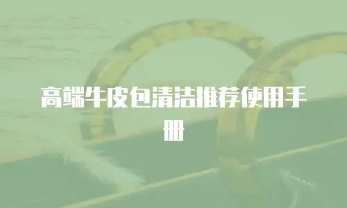 高端牛皮包清洁推荐使用手册
