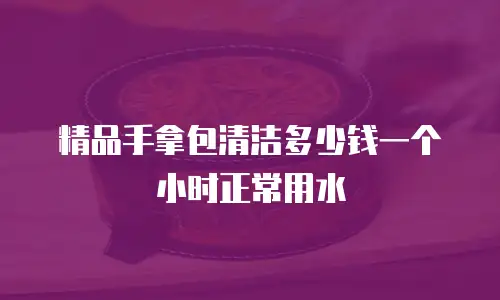 精品手拿包清洁多少钱一个小时正常用水