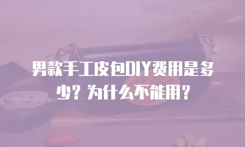男款手工皮包DIY费用是多少？为什么不能用？