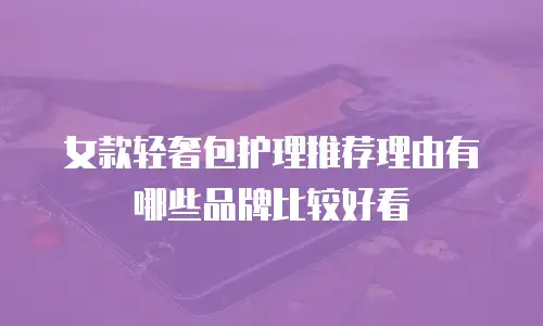 女款轻奢包护理推荐理由有哪些品牌比较好看