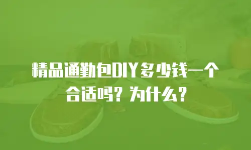 精品通勤包DIY多少钱一个合适吗？为什么？
