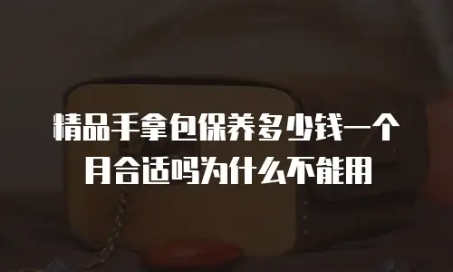 精品手拿包保养多少钱一个月合适吗为什么不能用