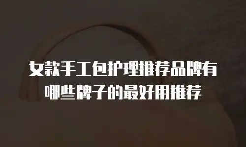 女款手工包护理推荐品牌有哪些牌子的最好用推荐