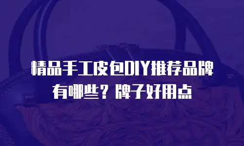 精品手工皮包DIY推荐品牌有哪些？牌子好用点