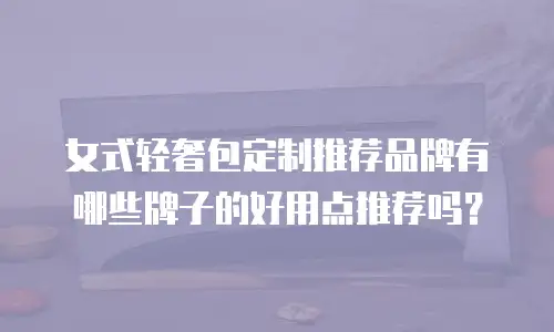 女式轻奢包定制推荐品牌有哪些牌子的好用点推荐吗？