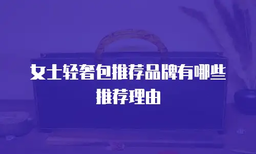 女士轻奢包推荐品牌有哪些推荐理由