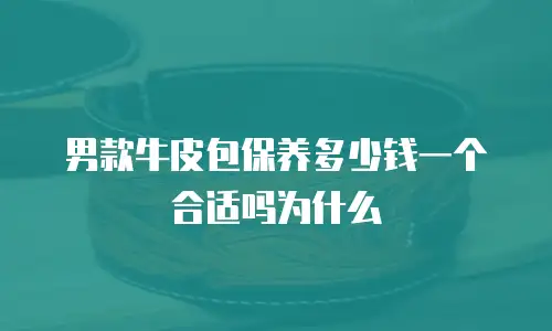 男款牛皮包保养多少钱一个合适吗为什么