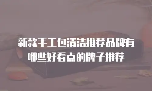 新款手工包清洁推荐品牌有哪些好看点的牌子推荐