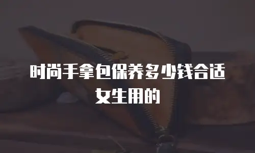 时尚手拿包保养多少钱合适女生用的