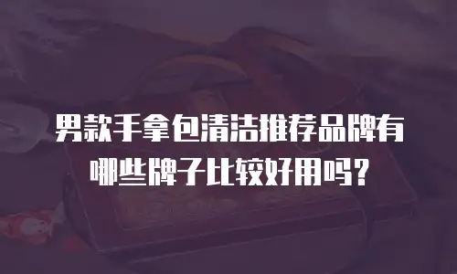 男款手拿包清洁推荐品牌有哪些牌子比较好用吗？