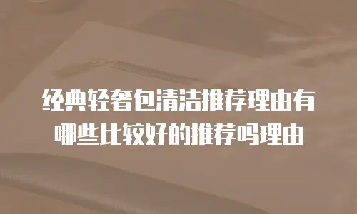 经典轻奢包清洁推荐理由有哪些比较好的推荐吗理由