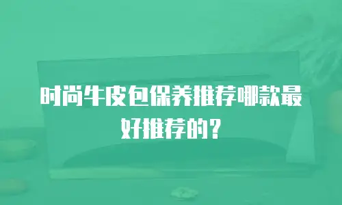 时尚牛皮包保养推荐哪款最好推荐的？