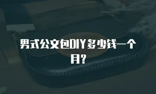 男式公文包DIY多少钱一个月？