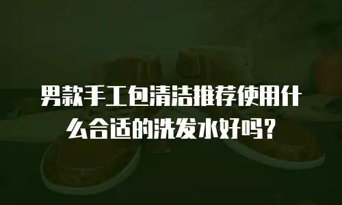 男款手工包清洁推荐使用什么合适的洗发水好吗？