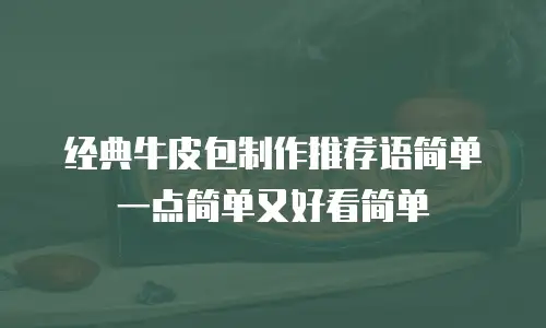 经典牛皮包制作推荐语简单一点简单又好看简单