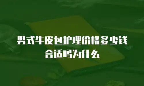 男式牛皮包护理价格多少钱合适吗为什么