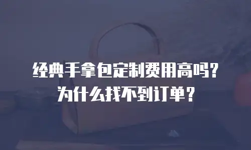 经典手拿包定制费用高吗？为什么找不到订单？