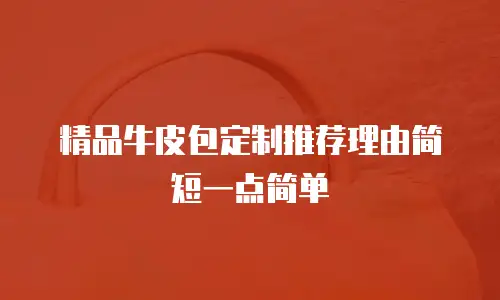 精品牛皮包定制推荐理由简短一点简单