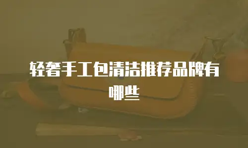 轻奢手工包清洁推荐品牌有哪些