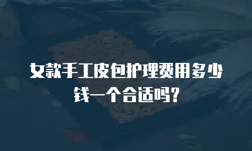 女款手工皮包护理费用多少钱一个合适吗？