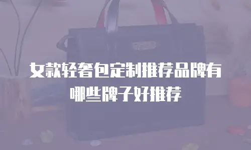 女款轻奢包定制推荐品牌有哪些牌子好推荐