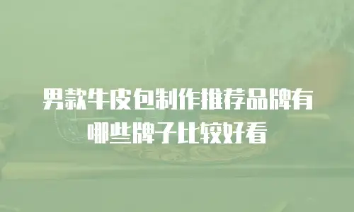 男款牛皮包制作推荐品牌有哪些牌子比较好看