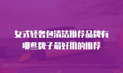 女式轻奢包清洁推荐品牌有哪些牌子最好用的推荐