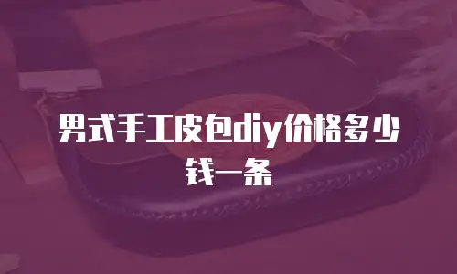 男式手工皮包diy价格多少钱一条