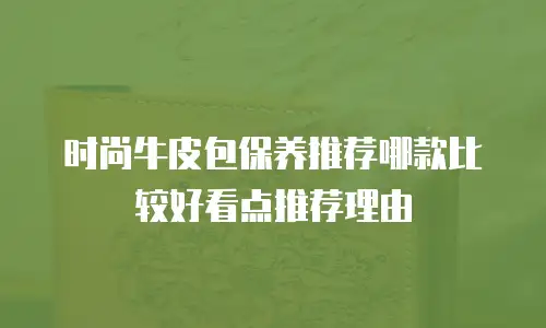 时尚牛皮包保养推荐哪款比较好看点推荐理由