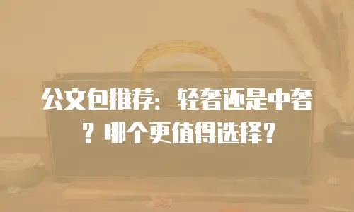 公文包推荐：轻奢还是中奢？哪个更值得选择？